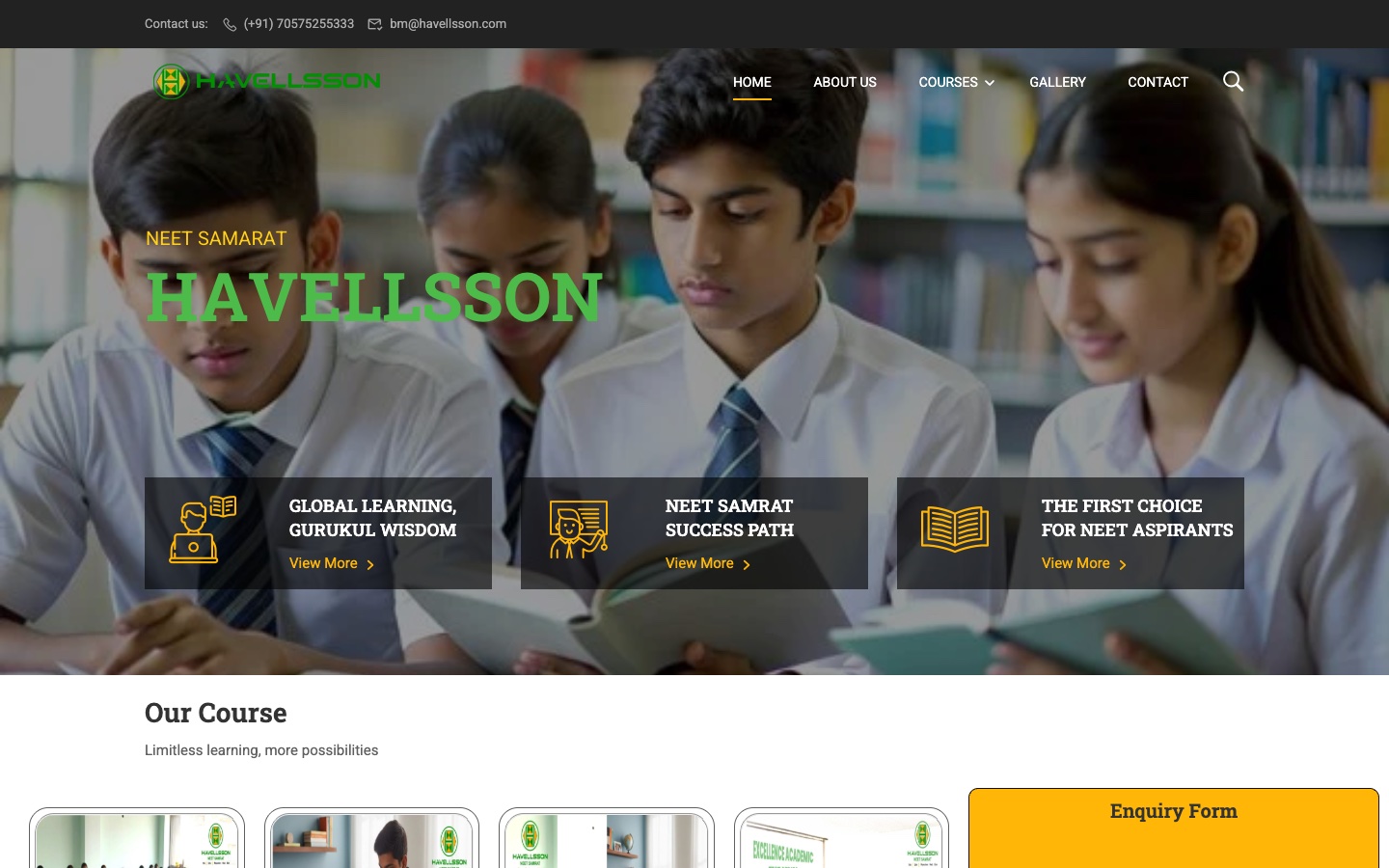 Havellsson Academy Website